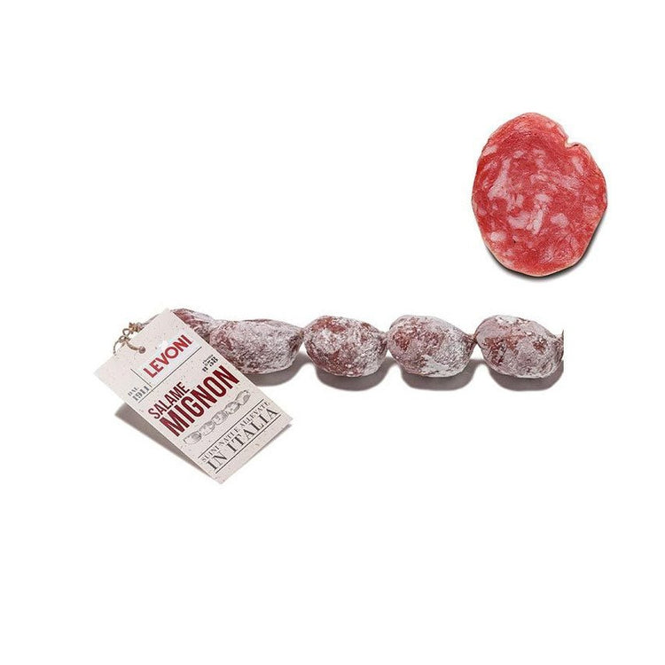 Authentischer Genuss aus Italien: Levoni "Salame Mignon" Salami - Mini-Salamis mit besonderem Biss! - Feinkost Delikatessen: Wurst und Fleisch Spezialitäten | Wurst-Fleisch.com