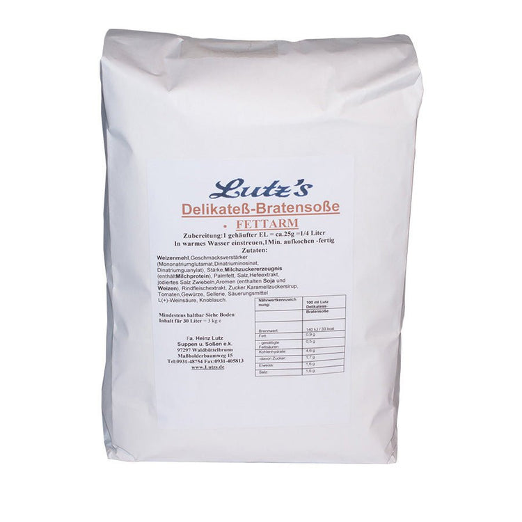 Delikatess-Bratensoße (3kg Beutel) von Lutz&