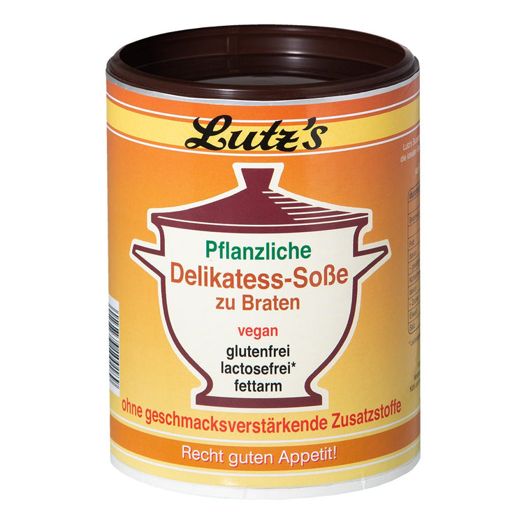 Delikatess-Soße zu Braten (500g Dose) - Pflanzlich & Geschmackvoll | Ohne Geschmacksverstärker, Laktosefrei, Glutenfrei - Feinkost Delikatessen: Wurst und Fleisch Spezialitäten | Wurst-Fleisch.com