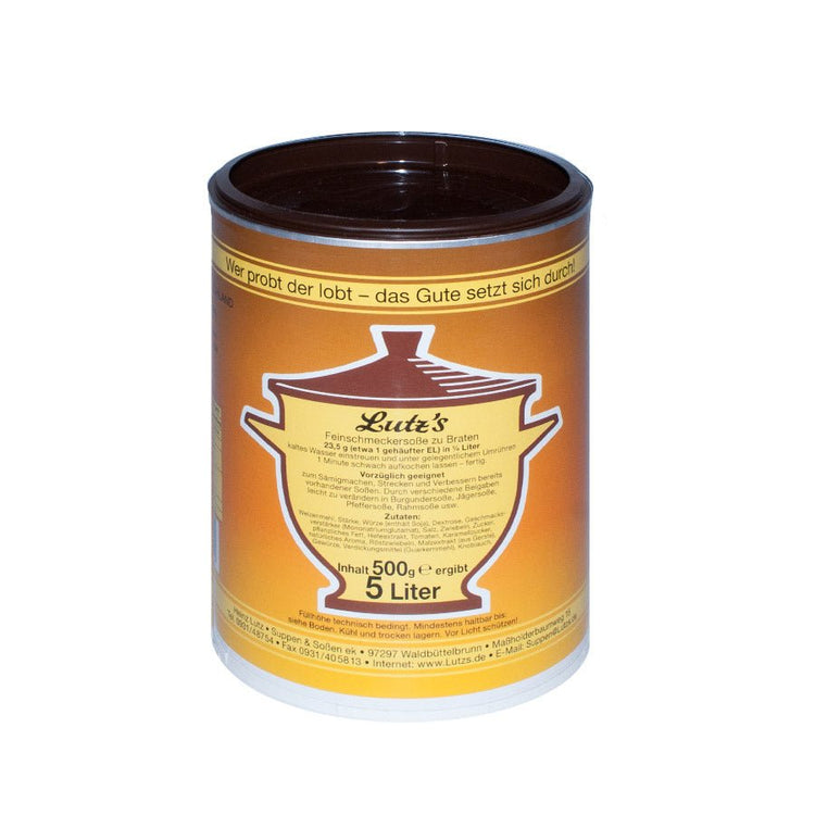 Feinschmeckersoße zu Braten (500g Dose) - Lutz&