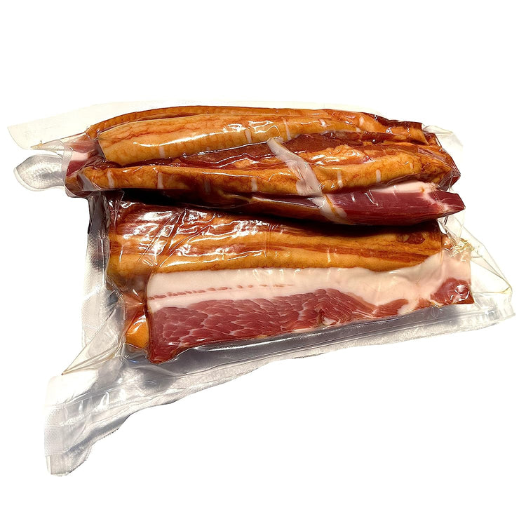 Geräucherter Bauchspeck • geschnitten, herzhaft rauchigem Aroma – 1kg Speck vom Bauch für Eintöpfe, Bacon, Bauchspeck für Rührei, grüne Bohnen, Carbonara, Speck & Schweinebauch für Grill, Grillfackeln - Feinkost Delikatessen: Wurst und Fleisch Spezialitäten | Wurst-Fleisch.com