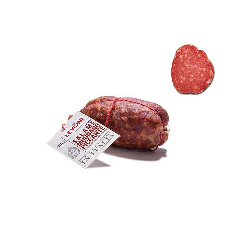 Levoni "Mugnano piccante" scharfe Salami à 0,50kg – Feuriger Genuss: Die geräucherte Mugnano Salami von Levoni – Entdecken Sie die explosive Geschmackserfahrung! - Feinkost Delikatessen: Wurst und Fleisch Spezialitäten | Wurst-Fleisch.com