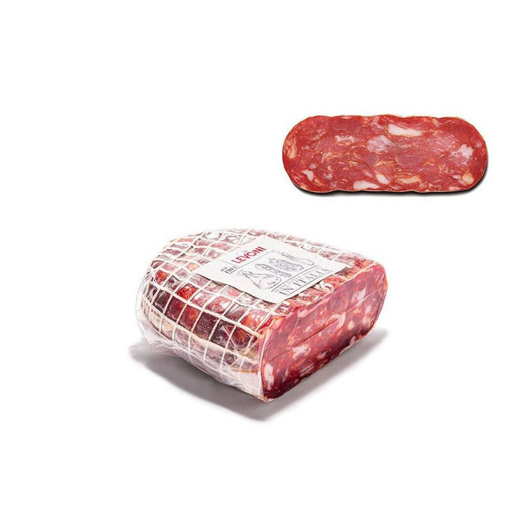 Levoni "Schiacciata piccante" scharfe Salami à 0,88kg – Feuriger Genuss aus Italien für Pasta, Pizza und mehr – Entdecken Sie die Spianata Calabrese! - Feinkost Delikatessen: Wurst und Fleisch Spezialitäten | Wurst-Fleisch.com