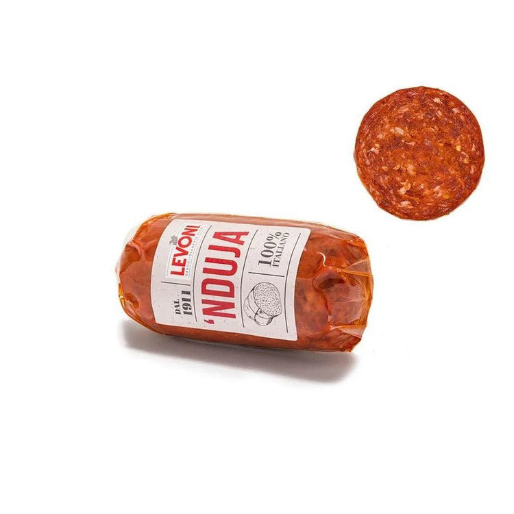 Nduja" scharfe Streichwurst à 0,42kg – Pikante italienische Nduja-Wurst: Cremiger Genuss für Liebhaber von Schärfe – Entdecken Sie die intensiv würzige Nduja von Levoni! - Feinkost Delikatessen: Wurst und Fleisch Spezialitäten | Wurst-Fleisch.com
