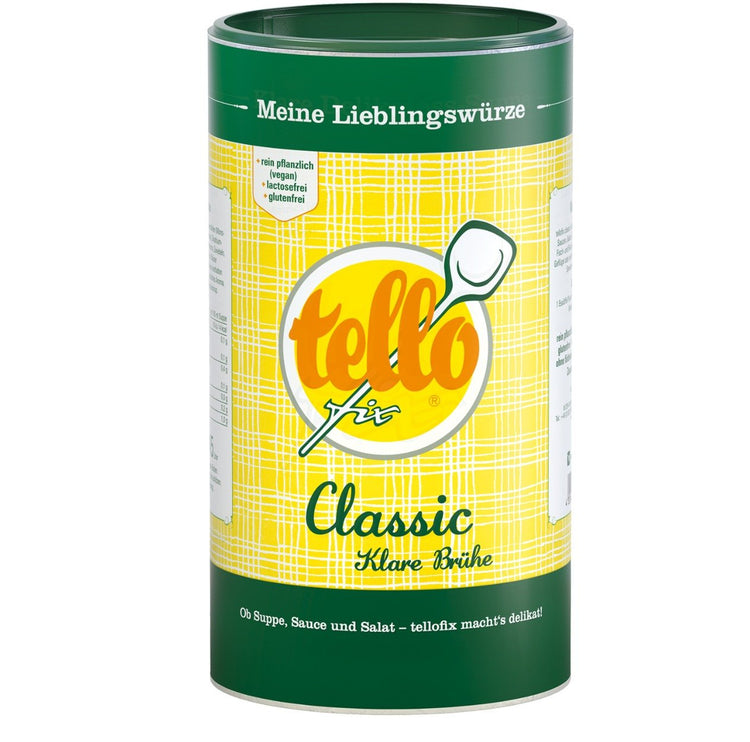 Tellofix Classic Klare Brühe: Vielseitiges Multitalent für Ihre Küche - Feinkost Delikatessen: Wurst und Fleisch Spezialitäten | Wurst-Fleisch.com