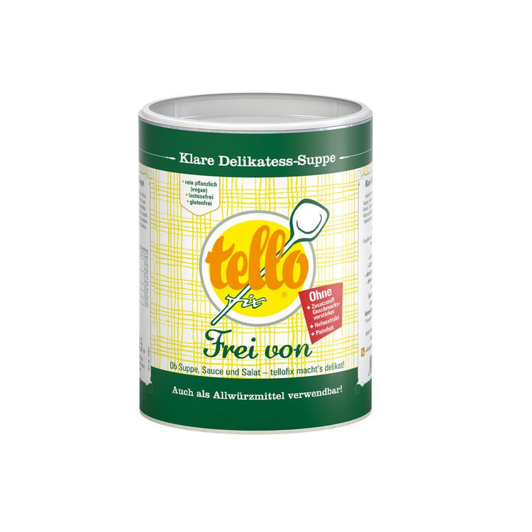 tellofix Klare Delikatess-Suppe: Frei von Lactose, Gluten & Geschmacksverstärkern - Natürlich starker Geschmack!" - Feinkost Delikatessen: Wurst und Fleisch Spezialitäten | Wurst-Fleisch.com