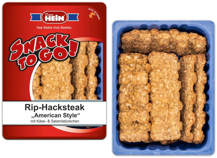 American Rip-Hacksteak der amerikanische Gaumenschmaus mit Käse & Salamistücken 10 x 120g - Feinkost Delikatessen: Wurst und Fleisch Spezialitäten | Wurst-Fleisch.com