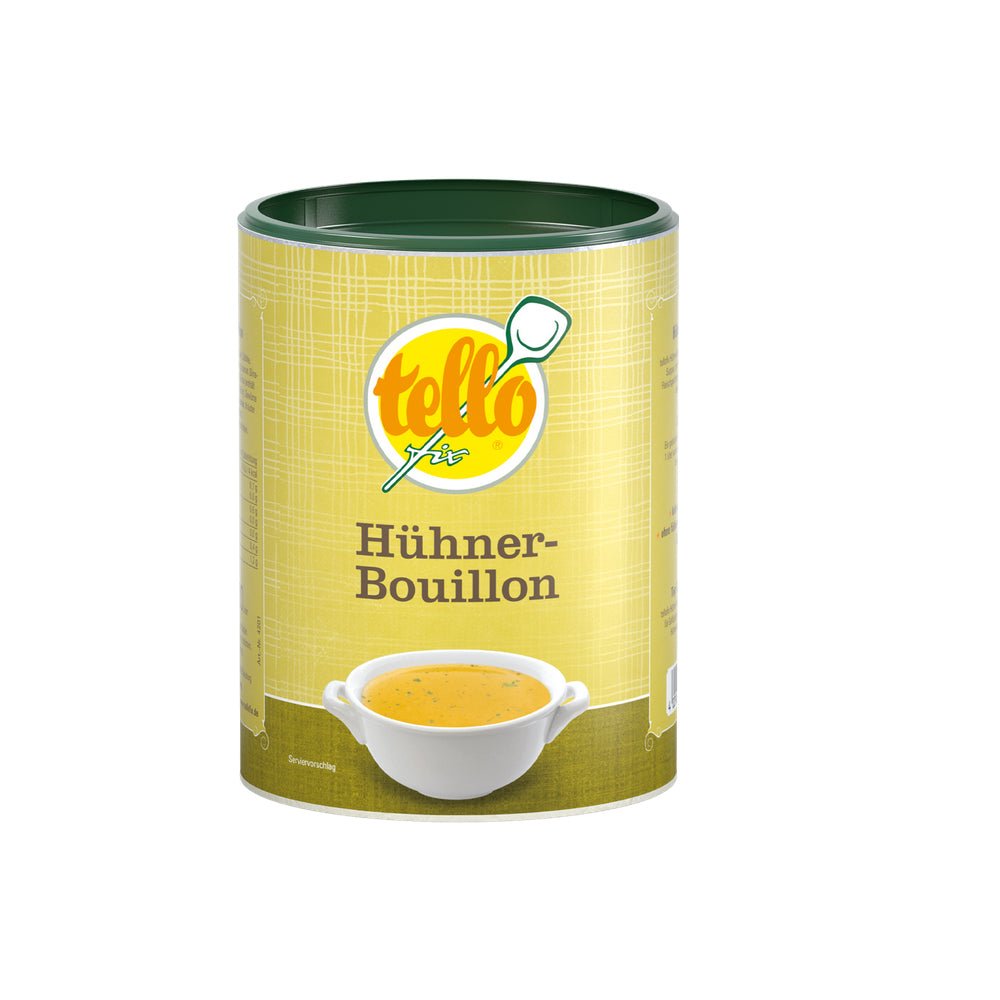 Aromatische tellofix Hühner-Bouillon - Die vielseitige und glutenfreie Brühe für Ihre Küche - Feinkost Delikatessen: Wurst und Fleisch Spezialitäten | Wurst-Fleisch.com