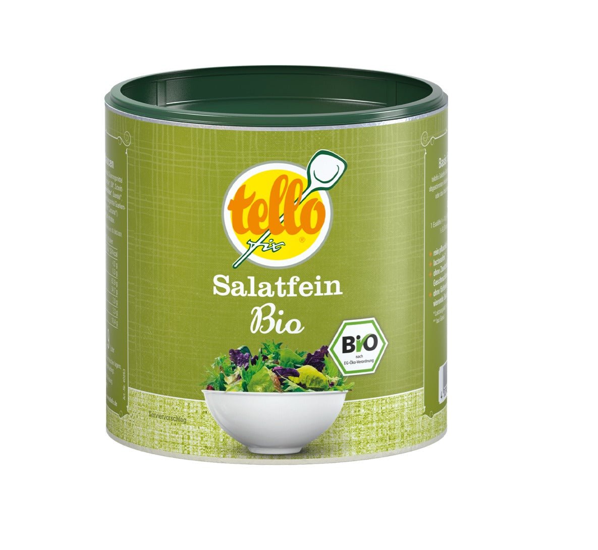 Bio-Salatfein-Mischung von tellofix: Schnell, schmackhaft und bio-zertifiziert - Glutenfrei, Lactosefrei, Vegan! - Feinkost Delikatessen: Wurst und Fleisch Spezialitäten | Wurst-Fleisch.com