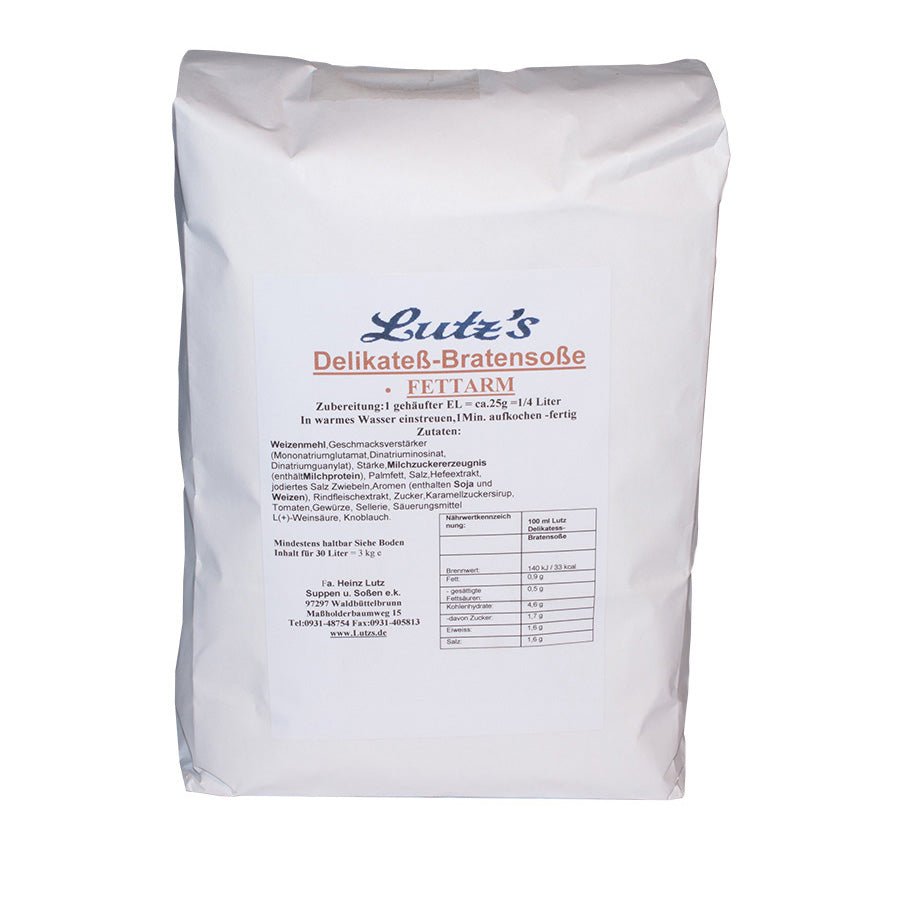 Delikatess-Bratensoße (3kg Beutel) von Lutz&