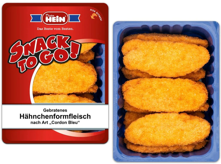 Hähnchen Cordon Bleu, tischfertig gebratenes gefüllt mit Käse und Kochschinken 1,6 kg von Dieter Hein - Feinkost Delikatessen: Wurst und Fleisch Spezialitäten | Wurst-Fleisch.com