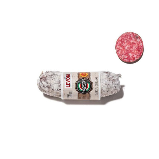 Levoni "Cacciatore DOP" - Die würzige italienische Jägersalami à 0,20kg - Feinkost Delikatessen: Wurst und Fleisch Spezialitäten | Wurst-Fleisch.com