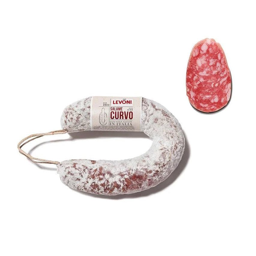 Levoni Salami "Curvo" - Rustikale Ringsalami aus Italien mit 0,50kg - Feinkost Delikatessen: Wurst und Fleisch Spezialitäten | Wurst-Fleisch.com