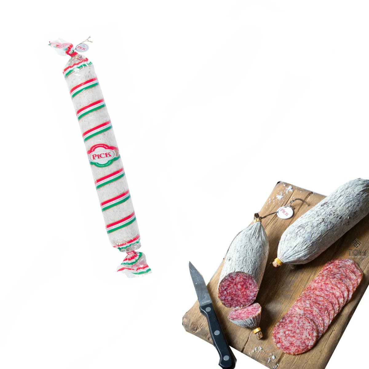 PICK original ungarische Salami - am Stück 800g, Feinkost aus Ungarn - die Rohwurstspezialität - Feinkost Delikatessen: Wurst und Fleisch Spezialitäten | Wurst-Fleisch.com
