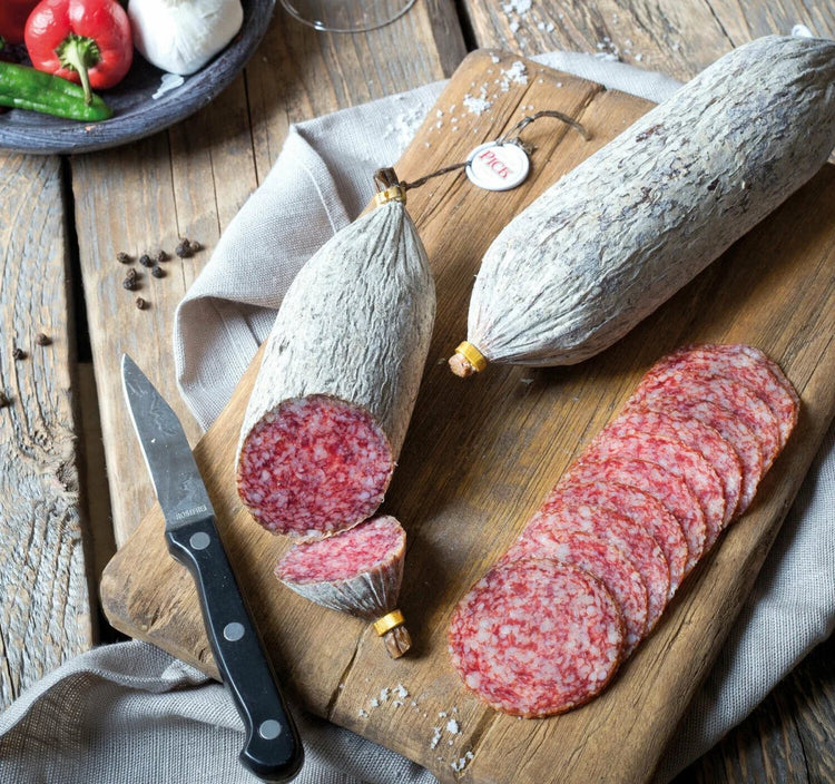 PICK original ungarische Salami - die Salamispezialität mit 1,3kg - Téli-Szalám - ungarische Salami - Feinkost Delikatessen: Wurst und Fleisch Spezialitäten | Wurst-Fleisch.com