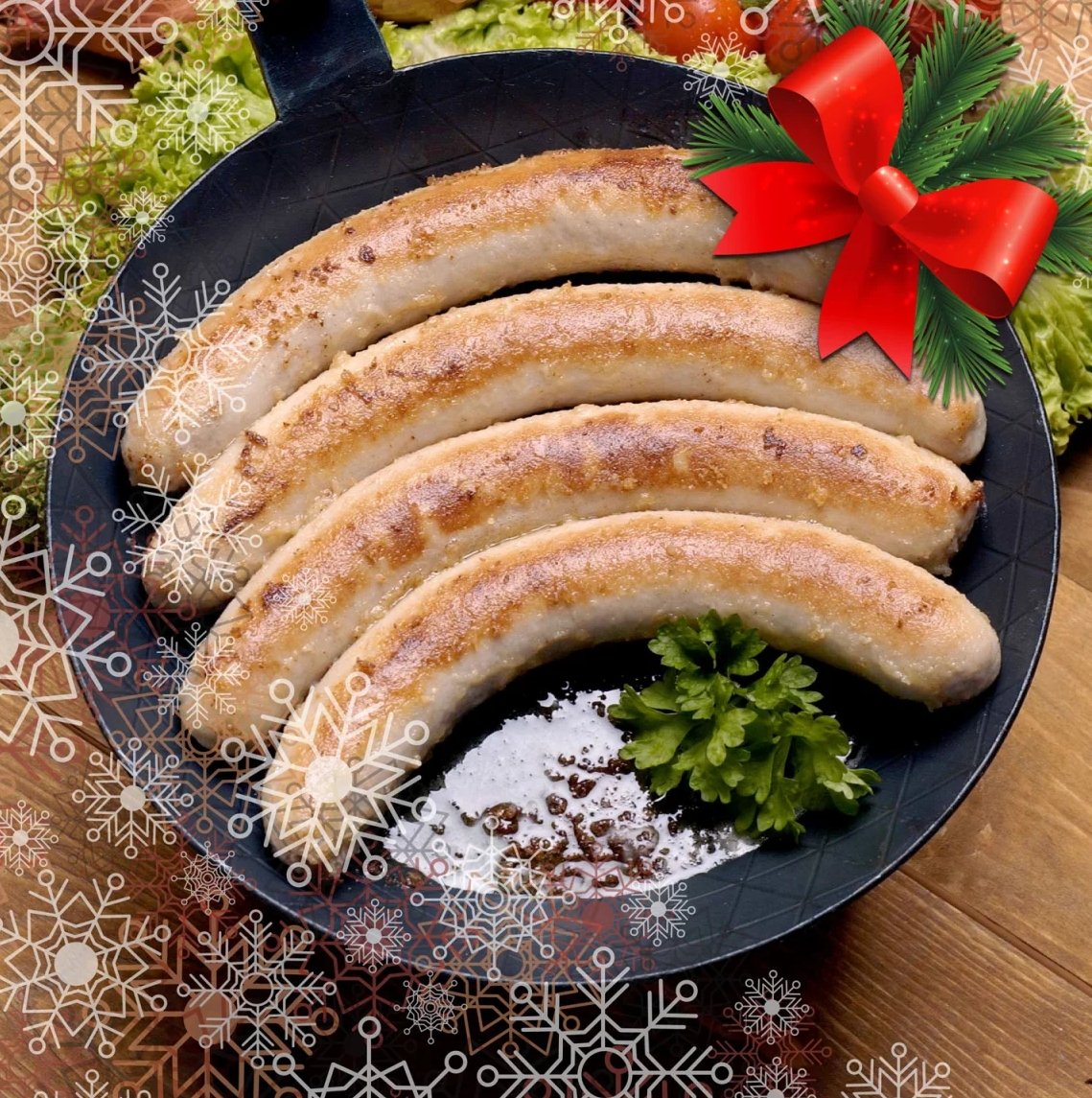 Schlesische Weißwurst /Original Niederschlesische Weihnachtsbratwurst ... Schlesische Weißwurst /Original Niederschlesische Weihnachtsbratwurst ...