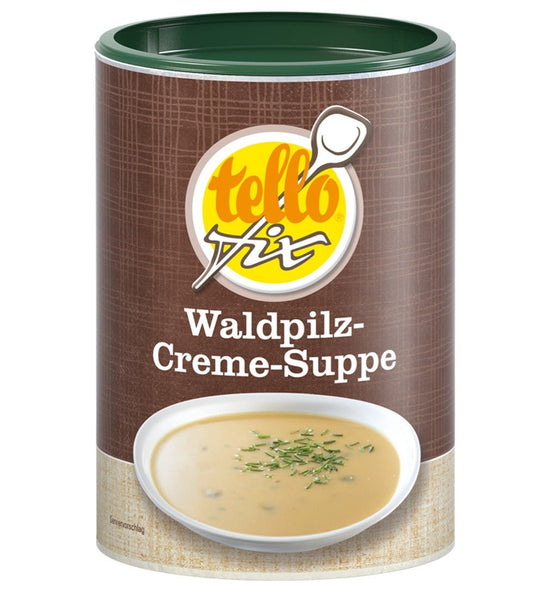 Tellofix Waldpilz-Creme-Suppe: Soulfood für die kalte Jahreszeit - Feinkost Delikatessen: Wurst und Fleisch Spezialitäten | Wurst-Fleisch.com
